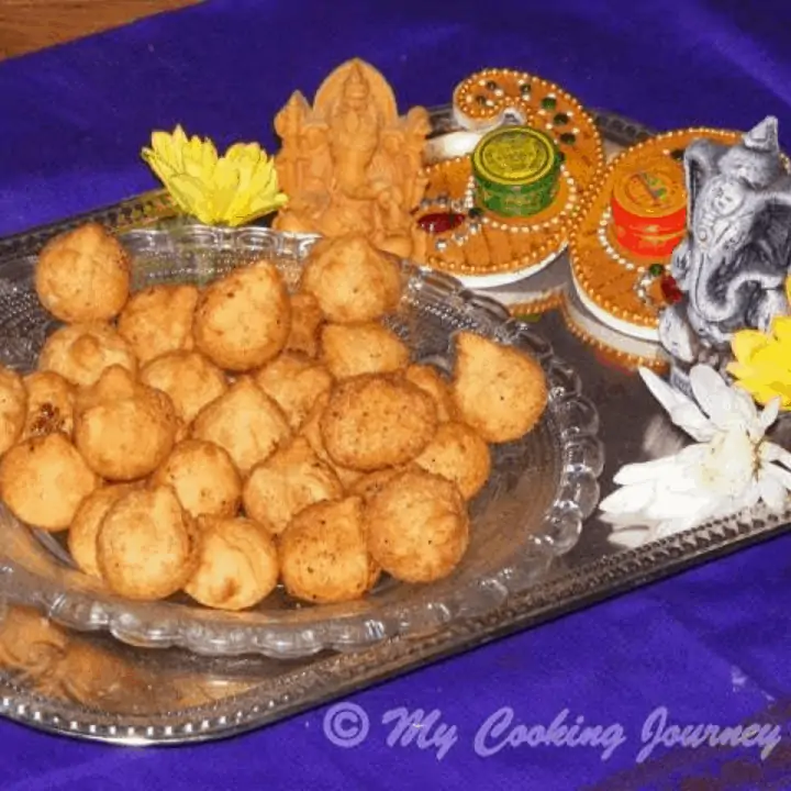 Rava Kozhukattai in a plate