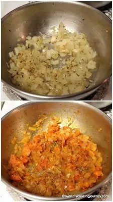 Add Vegetables in a kadai and cook it