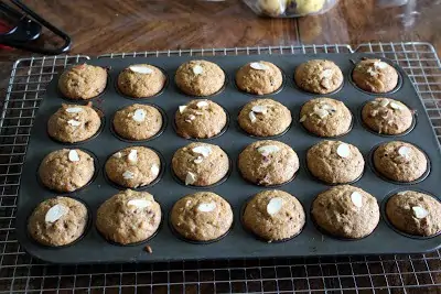 Baking the muffins in oven