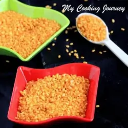 Fried Moong Dal in a bowl