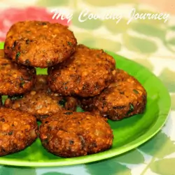 Lobia Vada in a plate