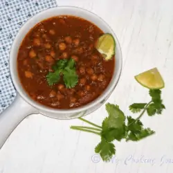 Punjabi Chole in a bowl