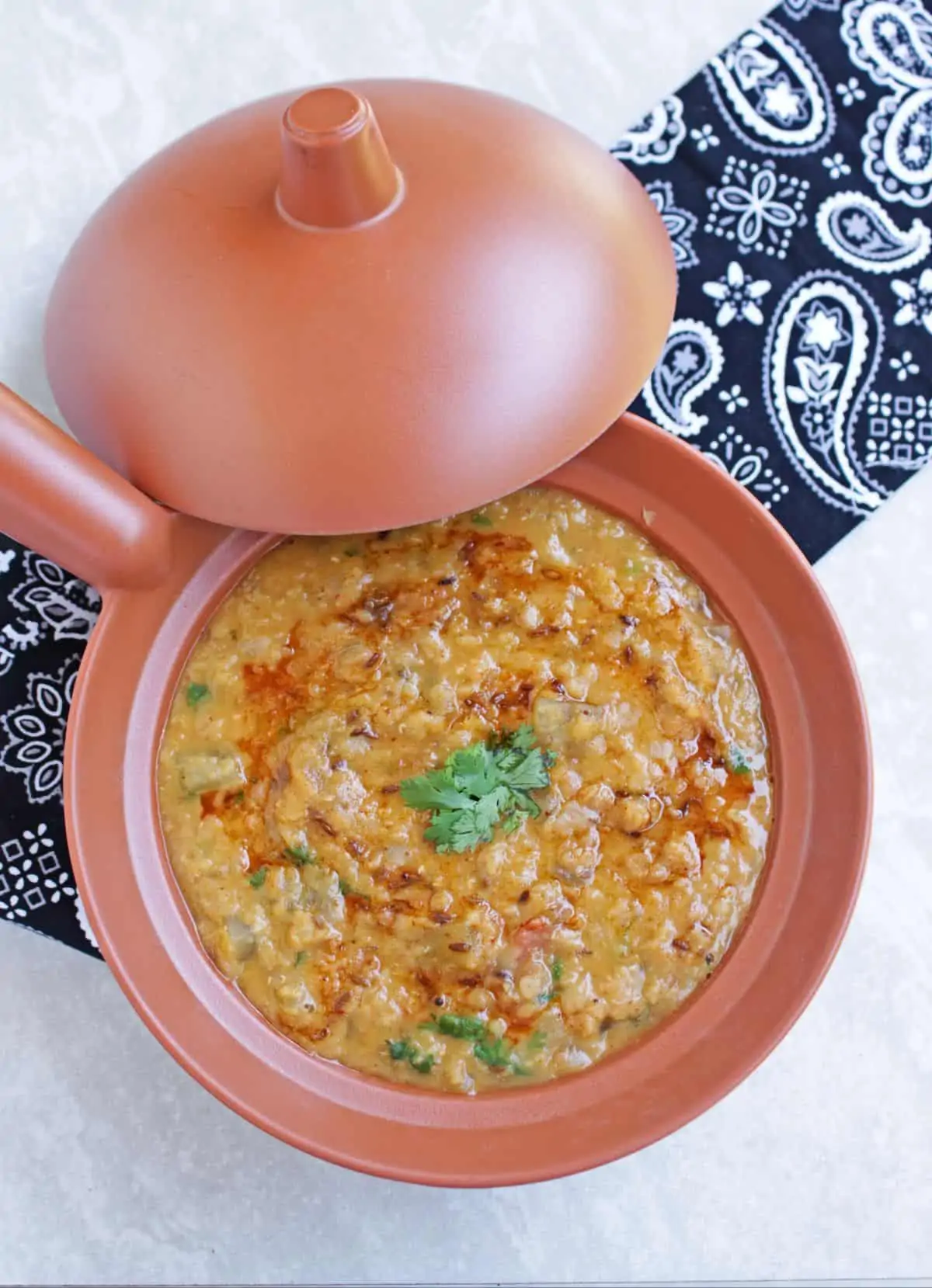 lauki masoor dal tadka in a bowl