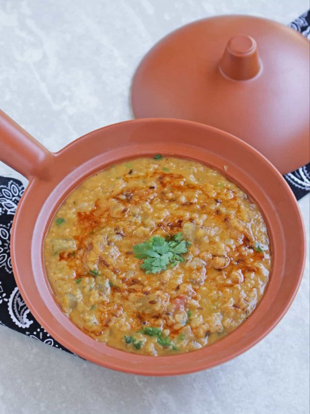 Lauki Dal Tadka | Masoor Dal with Bottle Gourd