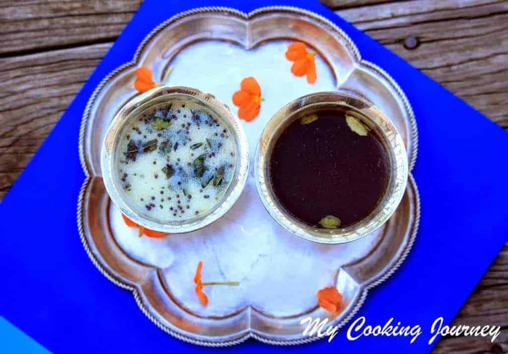 Panagam and Neer more in a plate