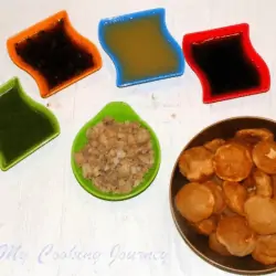 Pani Puri Served in a dish