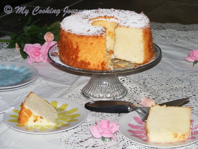 Lemon Glow chiffon cake Looks very tasty.