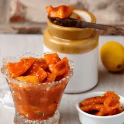 Nimbu Ka Achaar served in a bowl