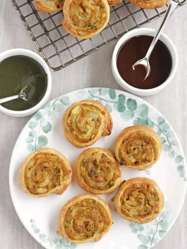 Samosa Pinwheels | Air Fryer and Baked