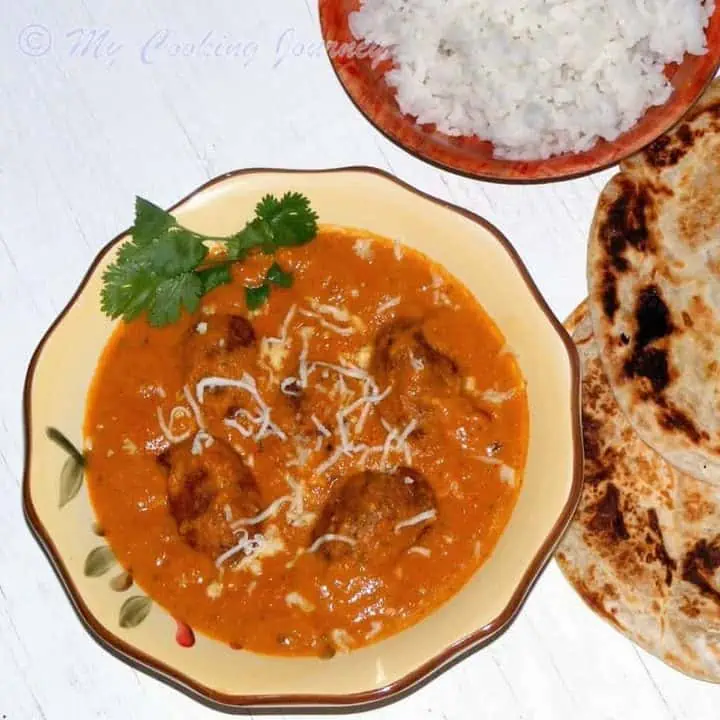 Malai Kofta with sides - Featured Image