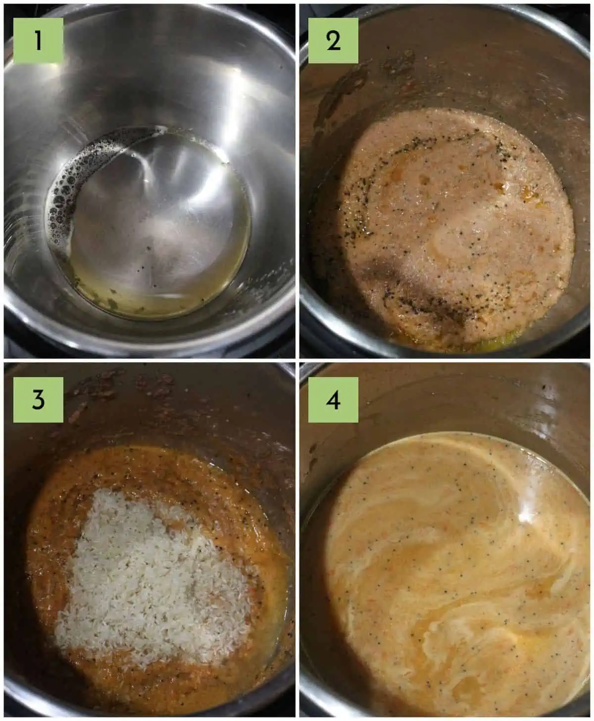 step by step process to make rasam sadam in instant pot.