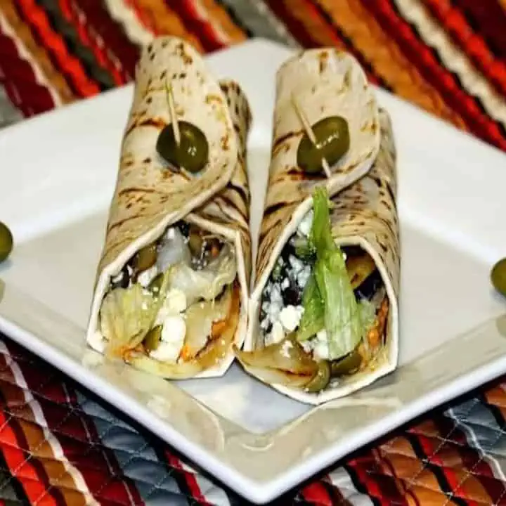 Mediterranean Veggie Wrap - Featured Image