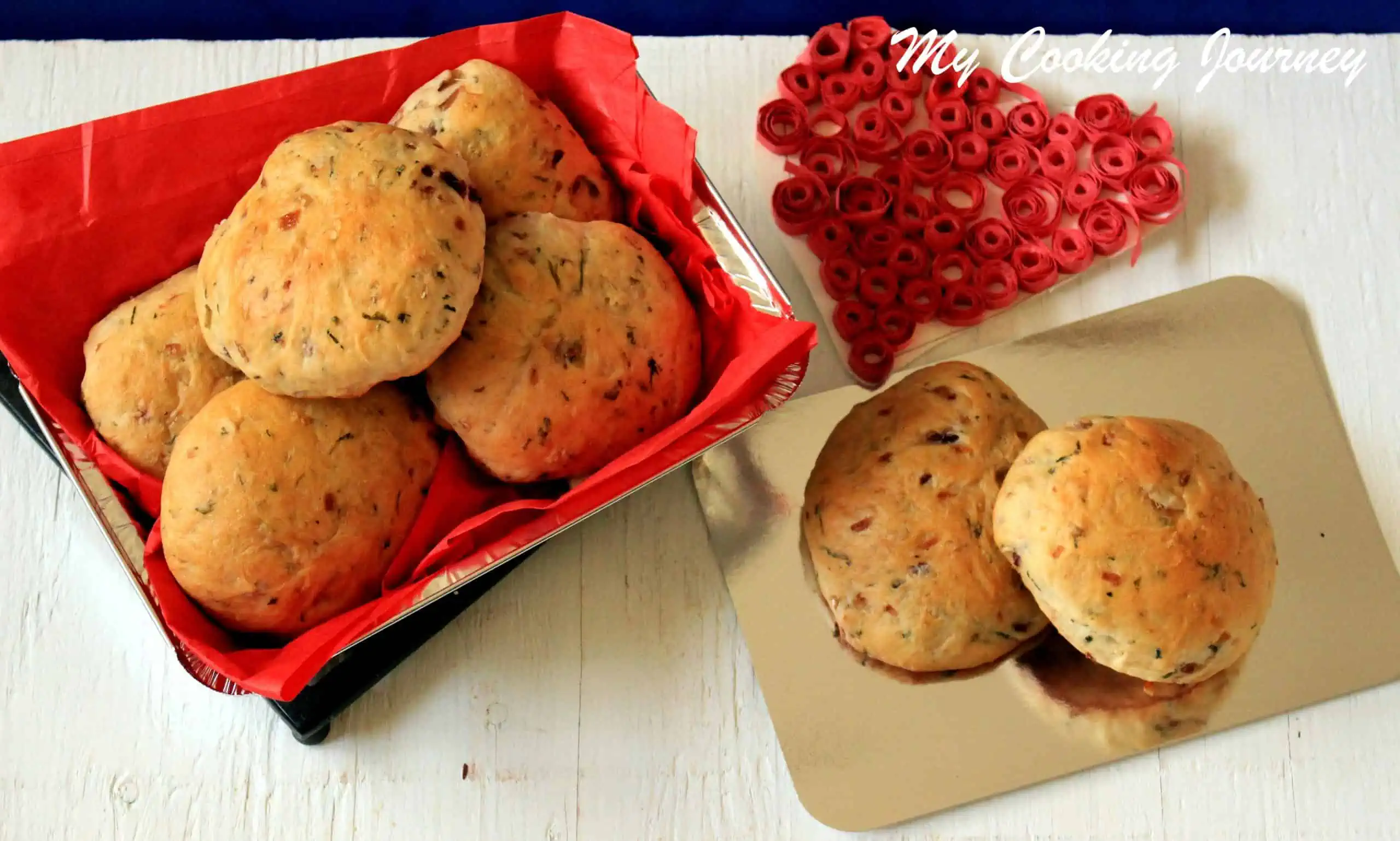 Savory Onion Bun - Final Product