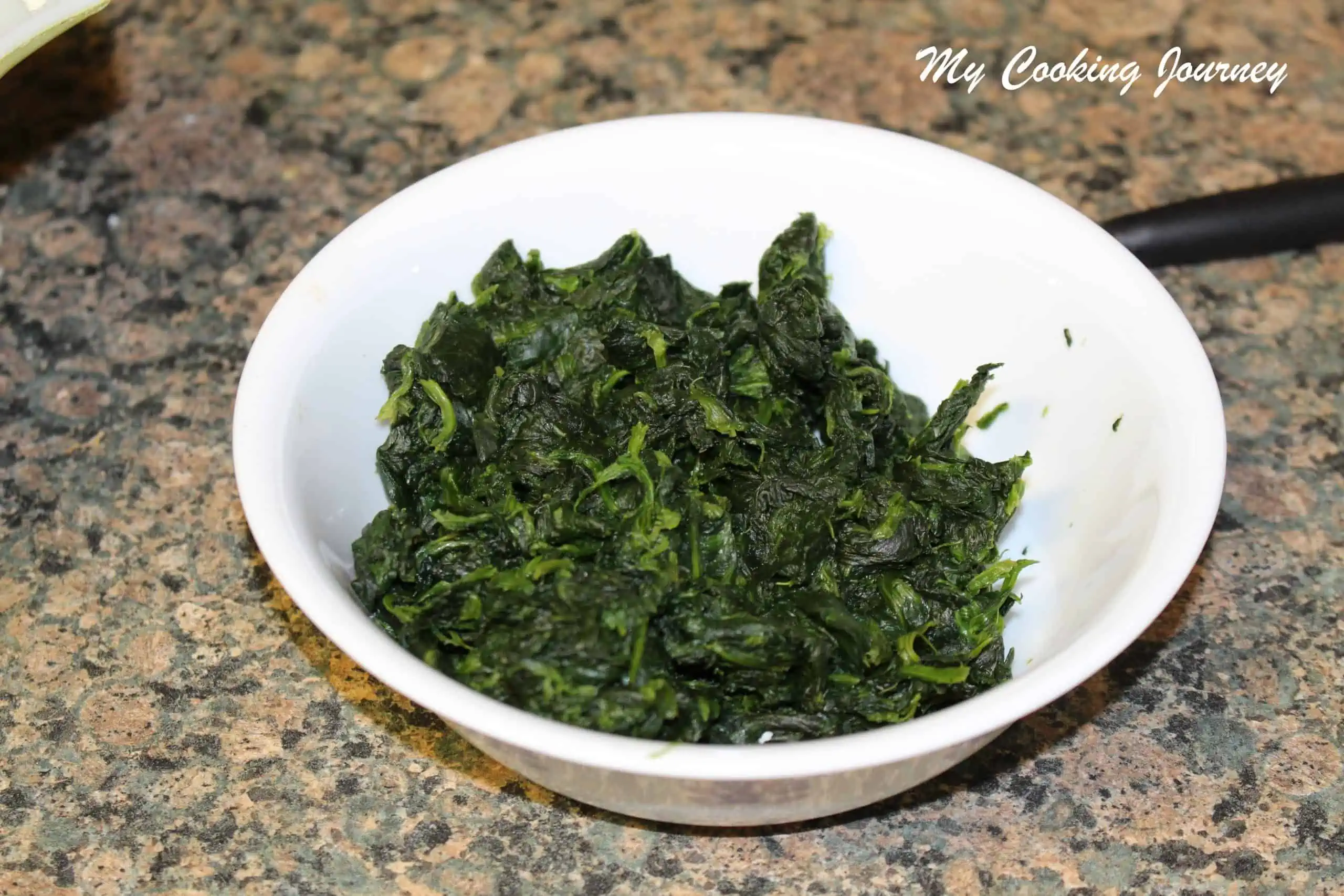 Spinach in a bowl