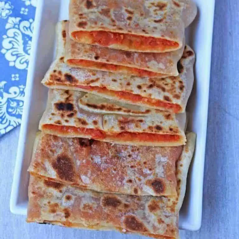 Mahjouba in a white plate - Featured Image
