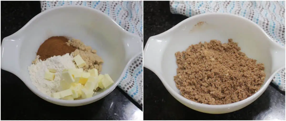 cinnamon sugar mixture.