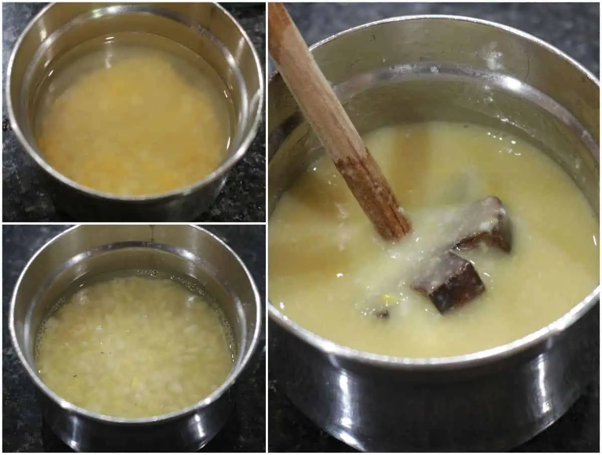 cooking lentils in instant pot and mashing them.