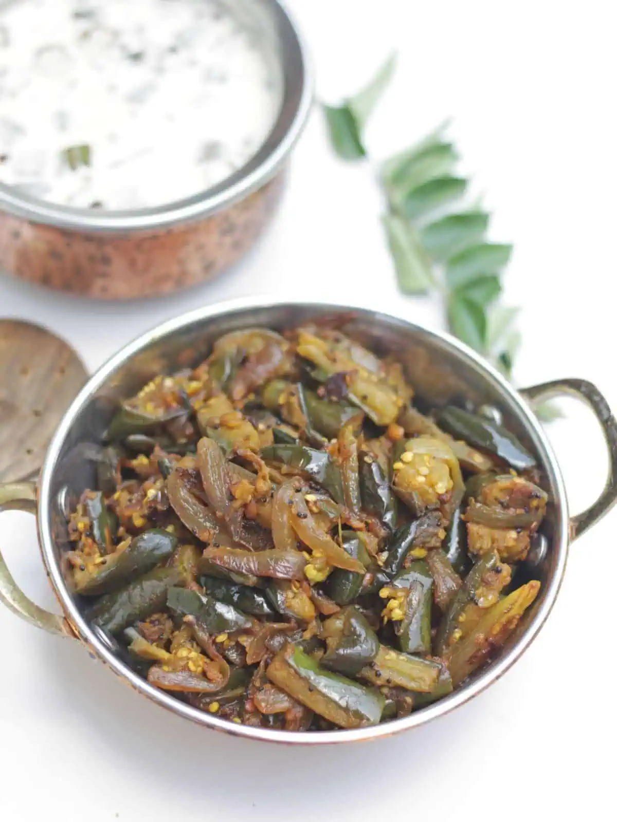 Eggplant curry in a bowl