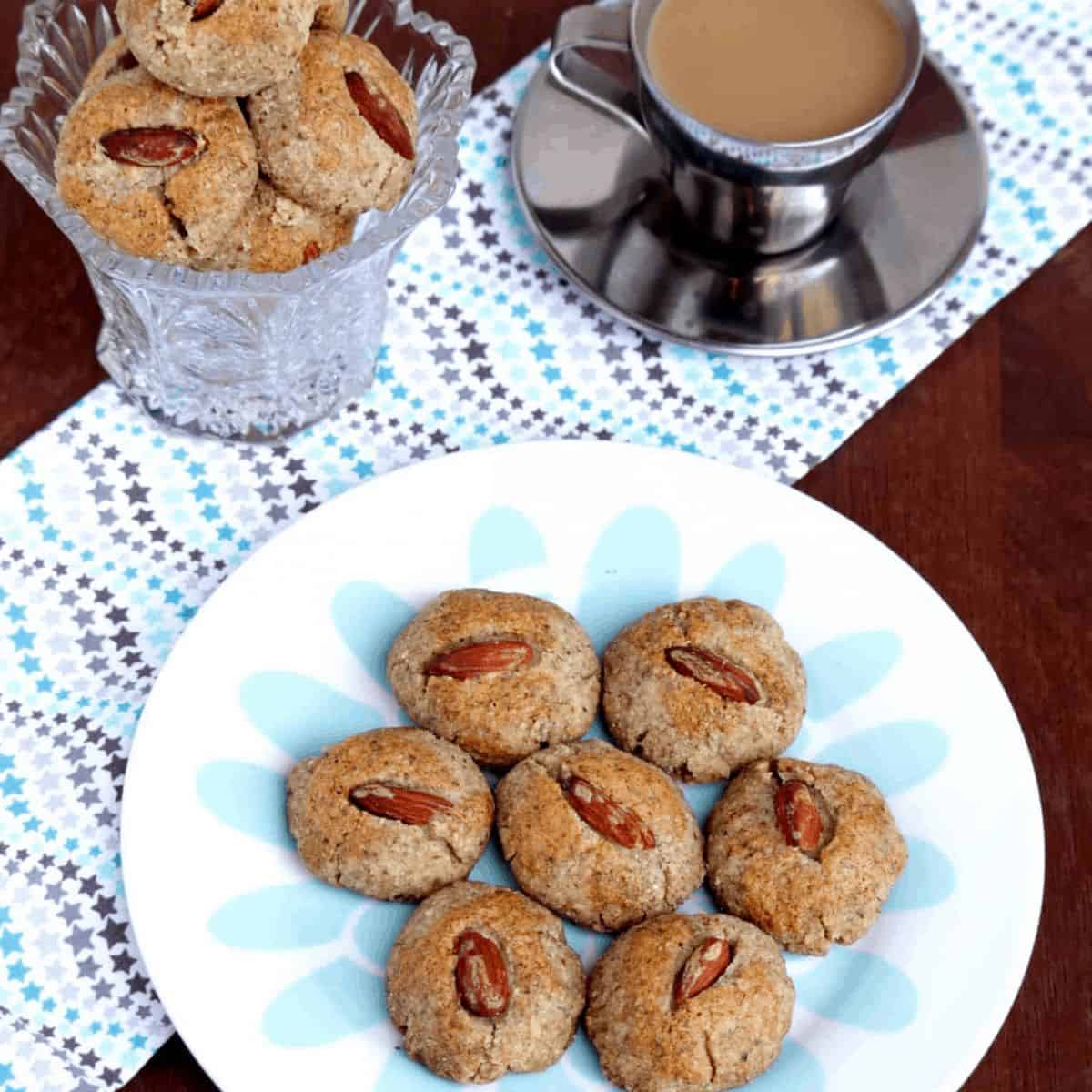 Chinese Almond Cookies | Vegan Almond Cookies