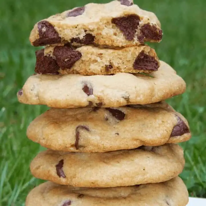 Chocolate Chip Cookies stacked - Feature Image