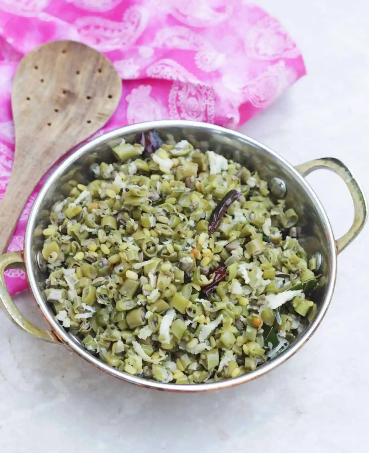 long beans poriyal with coconut