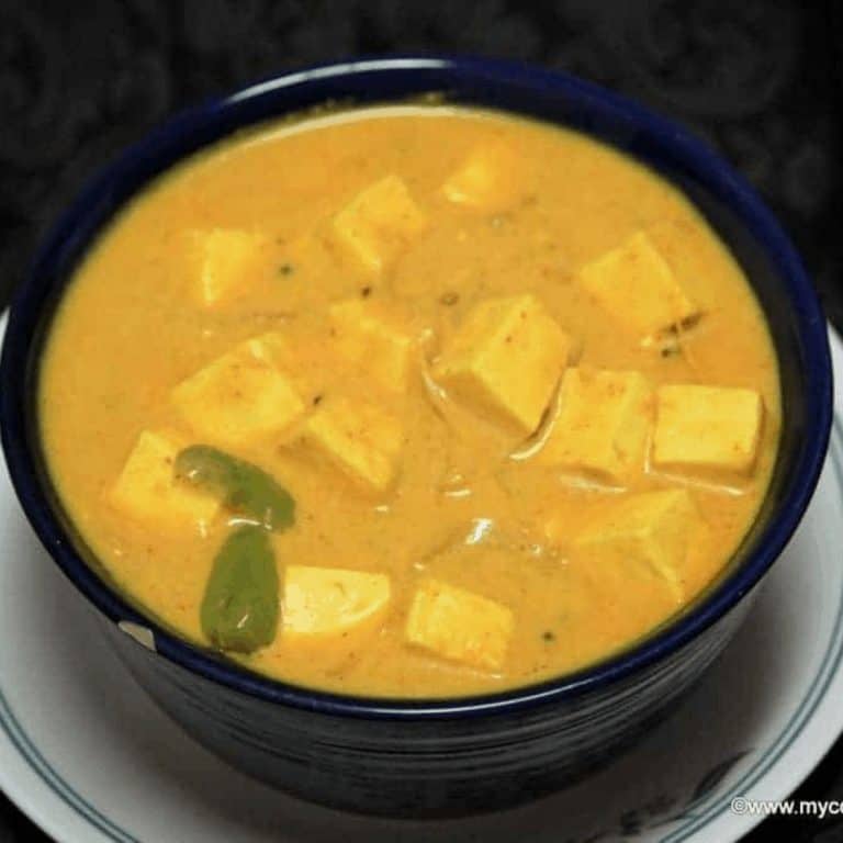 Dahi Paneer in a black bowl - Feature Image