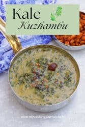 Kale Poricha kuzhambu with text