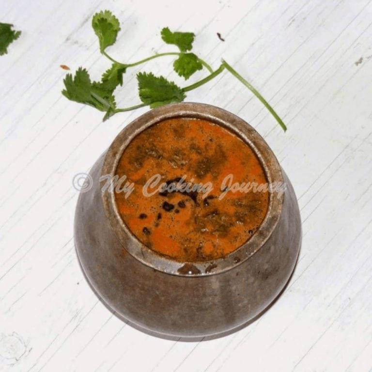 Thakkali Rasam made in an Eeya patram - Feature Image